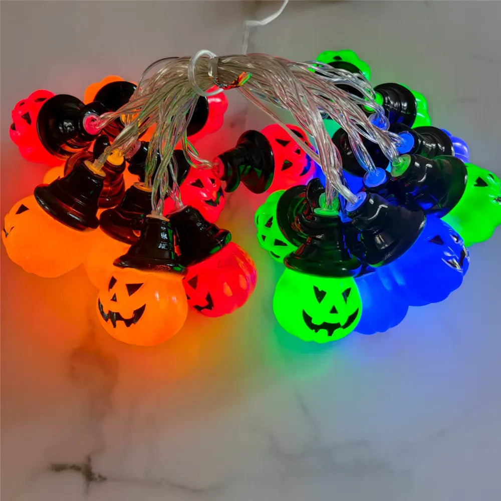 Pumpkin String Lights For Easter, Halloween, Christmas Room Decor RGB String Lights Indoor Lamps Outdoor Decor Lights