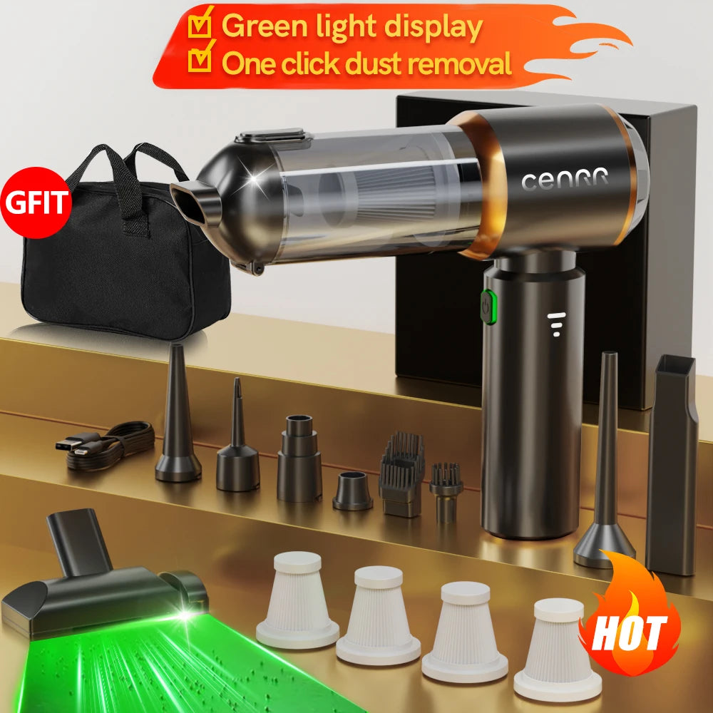 CENRR 998000PA Car Vacuum Cleaner, Strong Suction Cordless Wireless Cleaner. Handheld Portable Vacuum Cleaner
