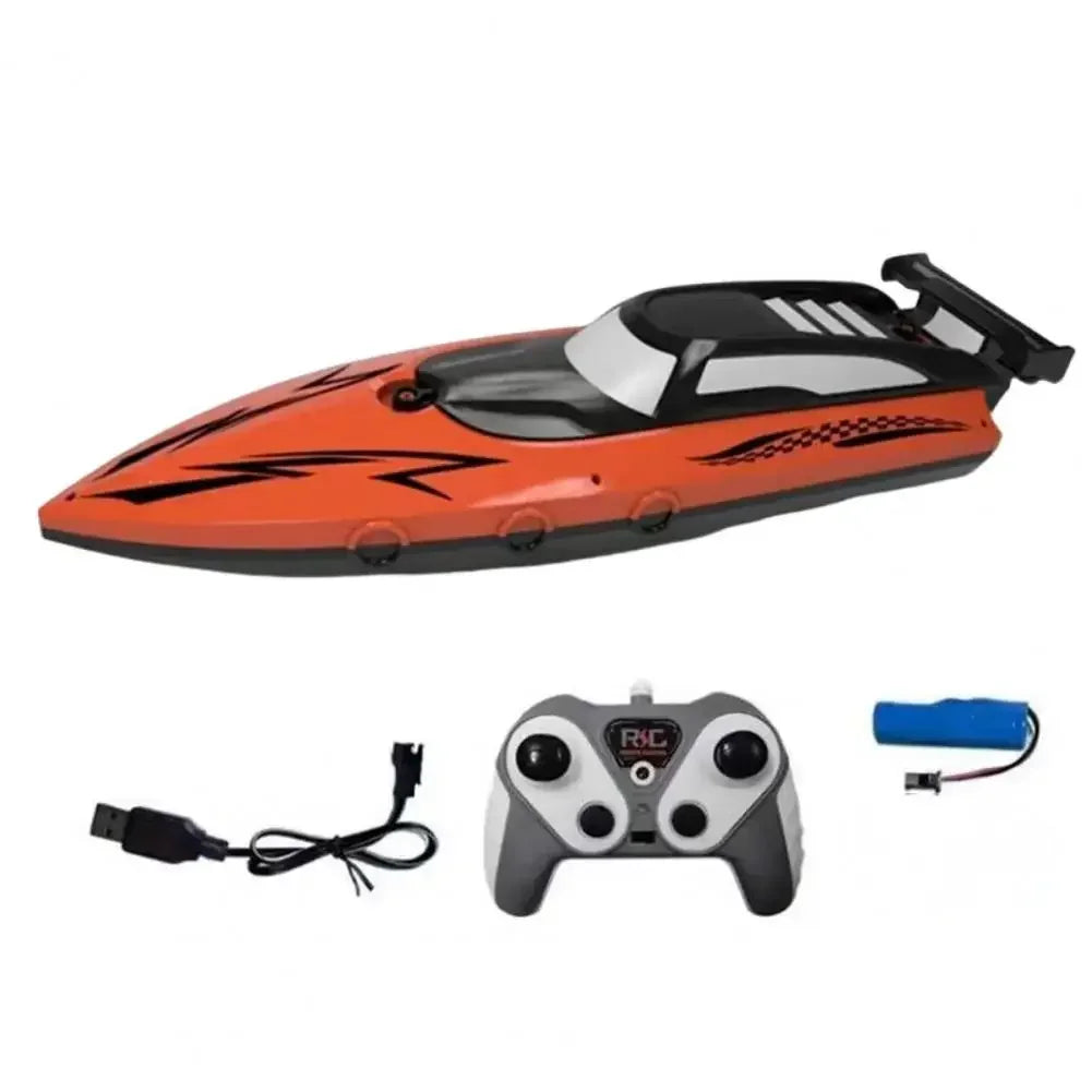 RC Boat With LED Lights. 2.4G RC Boat RC Boat Kids Toy for Pools and Lakes. Suitable for Gifts