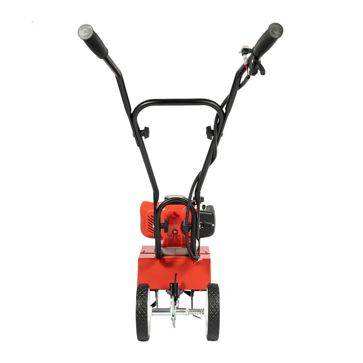 52CC 1700W Gasoline Garden Tiller, Cordless 2-stroke Air-Cooled Cultivator Rotary for Trenching Loosening
