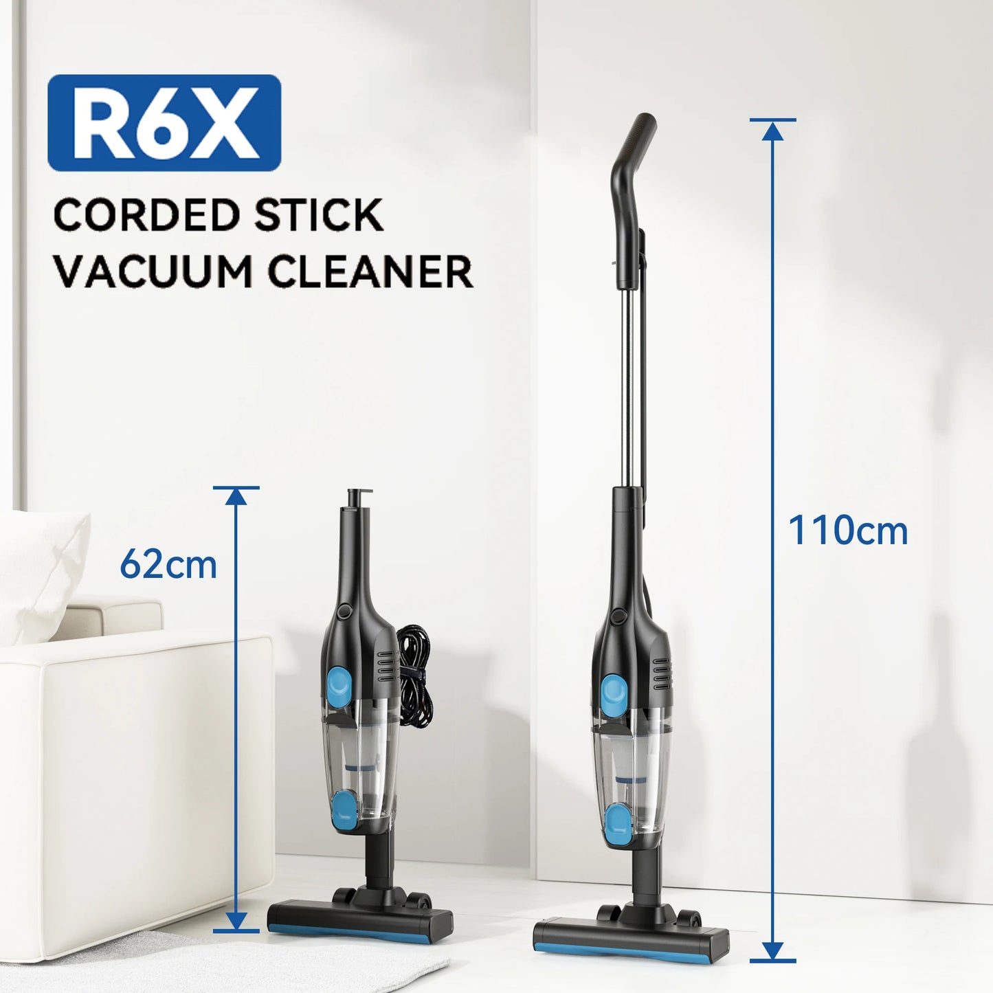 INSE R3S Corded Vacuum Cleaner 16Kpa 6M Extra Long Cord Handheld Vacuum Cleaner