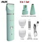 Professional Silent Cat & Dog Hair Trimmer. Paws Nail Grinder Animal. USB Rechargeable Pet Grooming Clipper