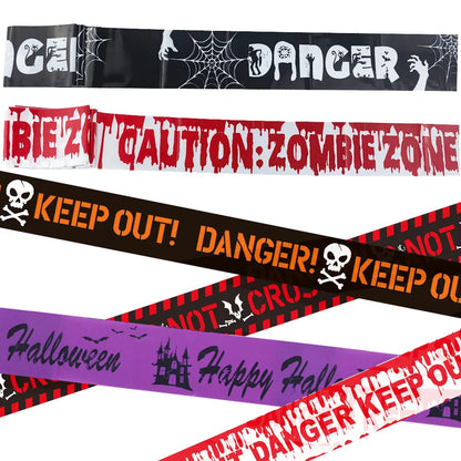 ☠️ Halloween Zombie Caution Tape