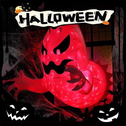 1Pc 1.4m Halloween Ghost Scary Inflatable Giant Blow Up Foldable Phantom Unique Coming Party for Outdoor Yard Garden Lawn Decor Prop