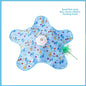 Interactive Hide and Seek Cat Toy with Mouse Squeaky Sound. Motion Activated Moving Concealed Feathers Kitten Teaser Toy