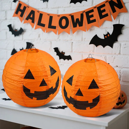 🎃 Halloween Hanging Pumpkin Paper Lanterns