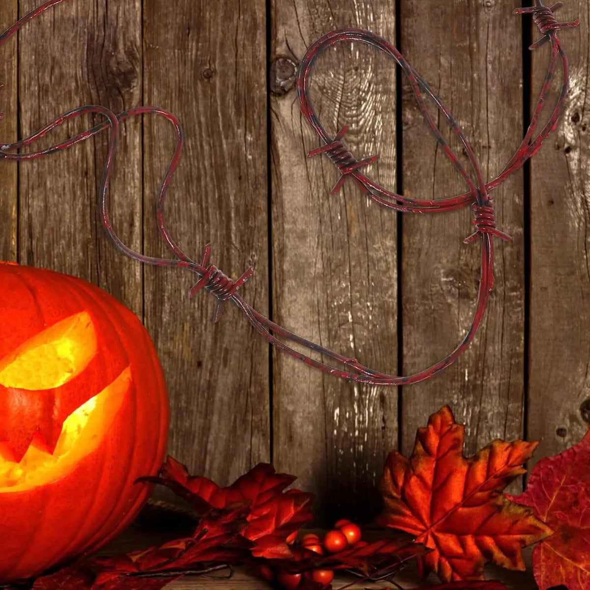 🕸️Halloween Fake Barbed Wire Fence Prop