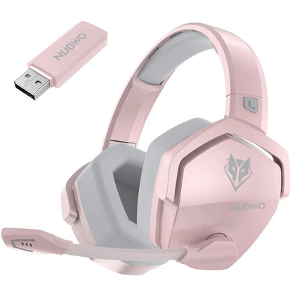 NUBWO G06 Dual Wireless Gaming Headset with Microphone for PS5, PS4, PC, Mobile, Switch. 2.4GHz Bluetooth 5.3 Gaming Headphone