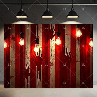 🤡 Scary Circus Halloween Clown Backdrop