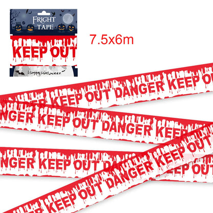 ☠️ Halloween Zombie Caution Tape