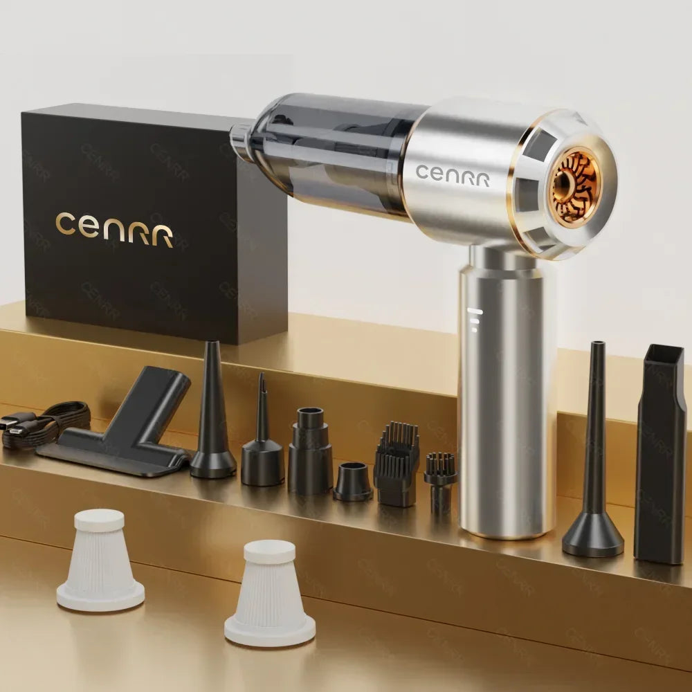 CENRR 998000PA Car Vacuum Cleaner, Strong Suction Cordless Wireless Cleaner. Handheld Portable Vacuum Cleaner