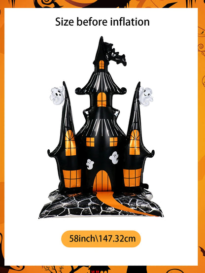 🏰 58-Inch Haunted House Halloween Balloon