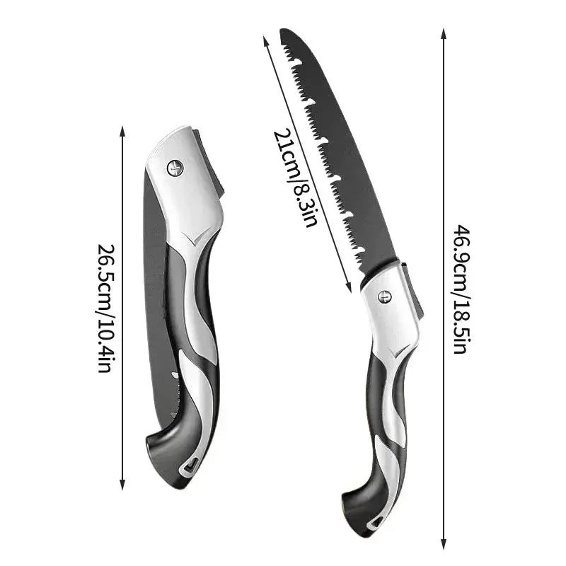 Folding Hand Saw Multifunctional Outdoor Logging Saw, Woodworking Folding Portable Saw For Garden Pruner Gardening Tools