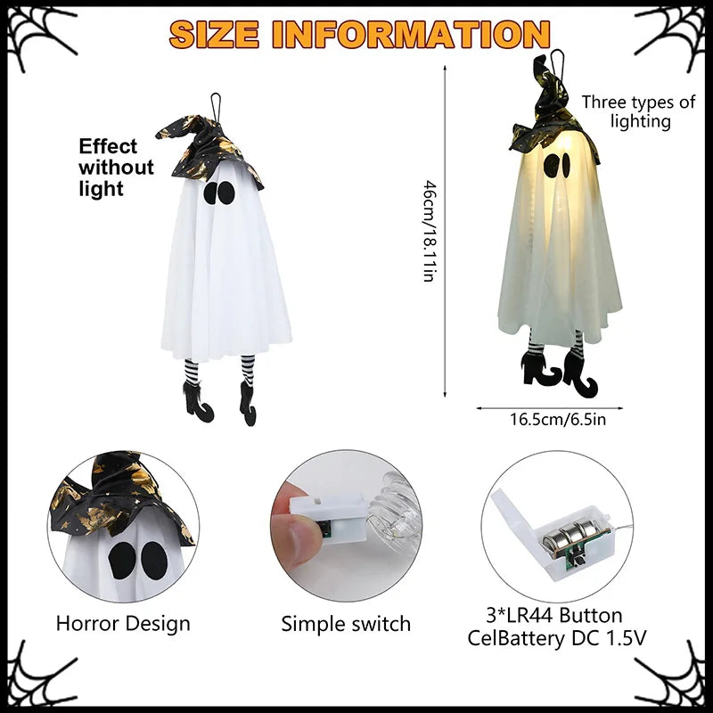 👻 Halloween LED Witch & Ghost Lights