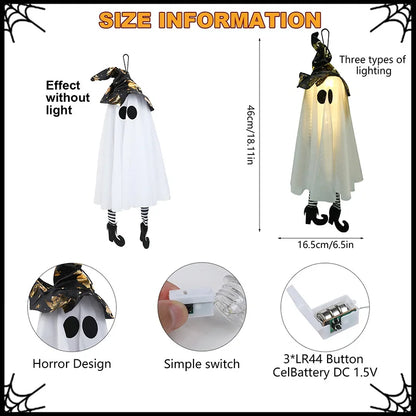 👻 Halloween LED Witch & Ghost Lights