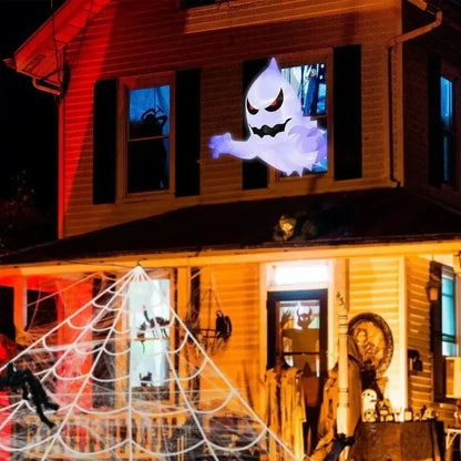 1Pc 1.4m Halloween Ghost Scary Inflatable Giant Blow Up Foldable Phantom Unique Coming Party for Outdoor Yard Garden Lawn Decor Prop
