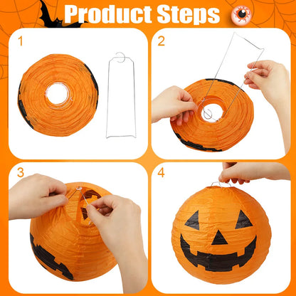 🎃 Halloween Hanging Pumpkin Paper Lanterns