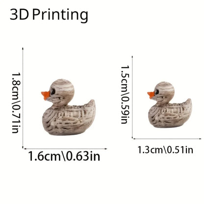 💀 Cute Gothic Skeleton Duck Figurines