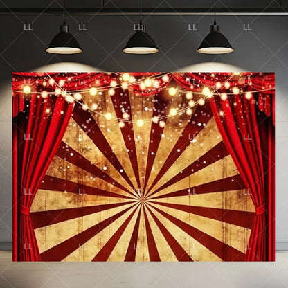🤡 Scary Circus Halloween Clown Backdrop