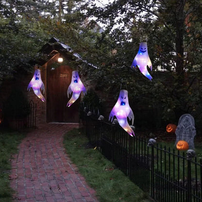 👻 Halloween LED Hanging Ghost – Spooky Party Decor