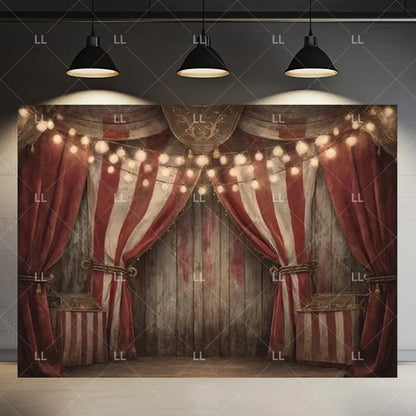 🤡 Scary Circus Halloween Clown Backdrop