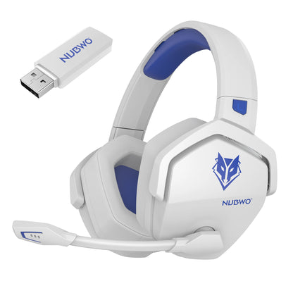 NUBWO G06 Dual Wireless Gaming Headset with Microphone for PS5, PS4, PC, Mobile, Switch. 2.4GHz Bluetooth 5.3 Gaming Headphone