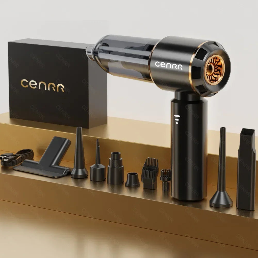 CENRR 998000PA Car Vacuum Cleaner, Strong Suction Cordless Wireless Cleaner. Handheld Portable Vacuum Cleaner
