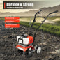 52CC Farm Cultivator Scarifier Garden Tiller, Gasoline powered Farming Cultivation Tool, Soil Loosening 4 Blades 1700W for Farmlands