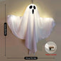 Halloween Party LED Glow Ghost Home Indoor & Outdoor Decoration. Haunted House Bar Hanging Horror Props with Lights