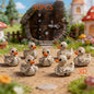 💀 Cute Gothic Skeleton Duck Figurines