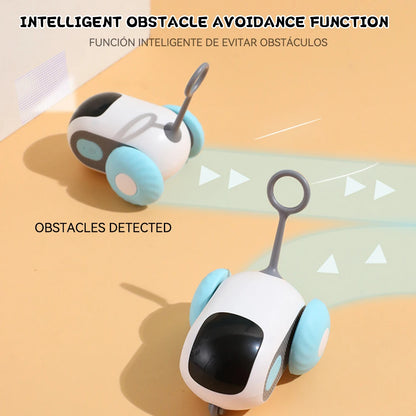 Smart Cat Toy. Interactive Cat Car Toy. Automatic Rolling or Remote Control for Indoor Cat Accessories & Kittens