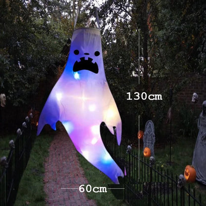 👻 Halloween LED Hanging Ghost – Spooky Party Decor