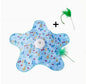 Interactive Hide and Seek Cat Toy with Mouse Squeaky Sound. Motion Activated Moving Concealed Feathers Kitten Teaser Toy