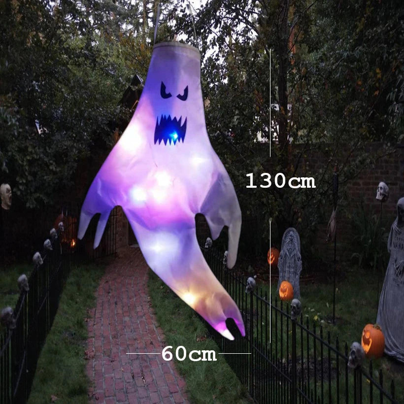 👻 Halloween LED Hanging Ghost – Spooky Party Decor