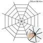 🕷️ Giant Stretchy Spider Web Halloween Decor