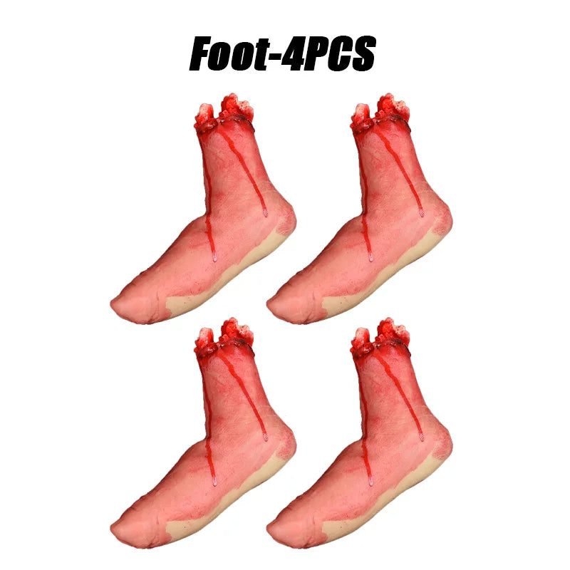 🩸 Bloody Severed Limbs Halloween Props