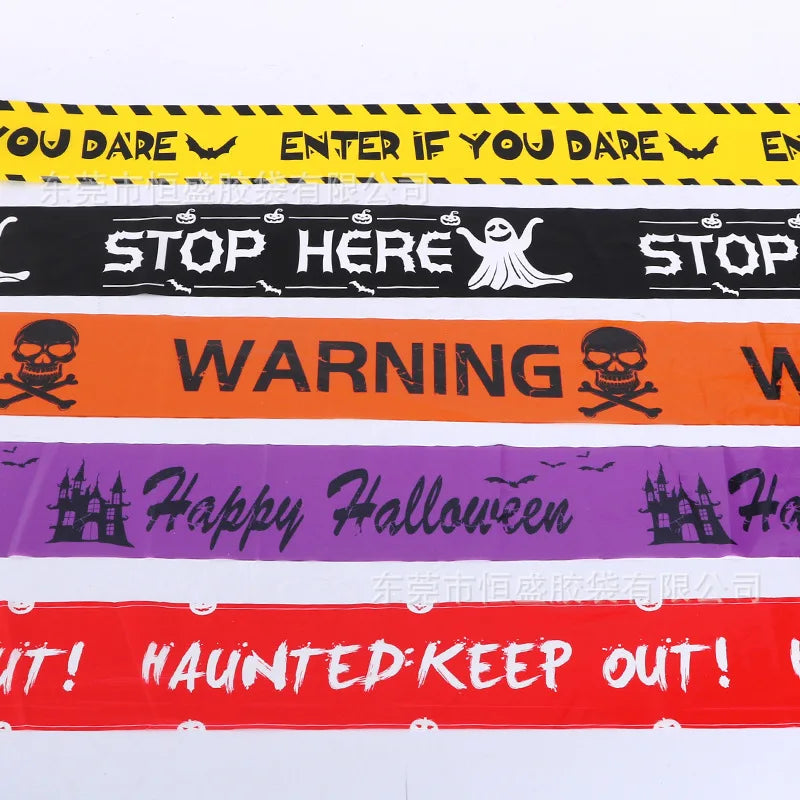☠️ Halloween Zombie Caution Tape