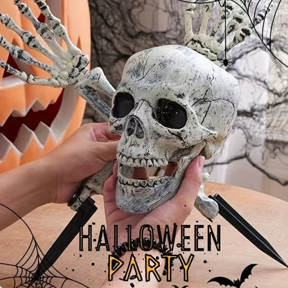 💀 Creepy Skull Garden Stakes & Fence Hangers