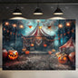 🤡 Scary Circus Halloween Clown Backdrop