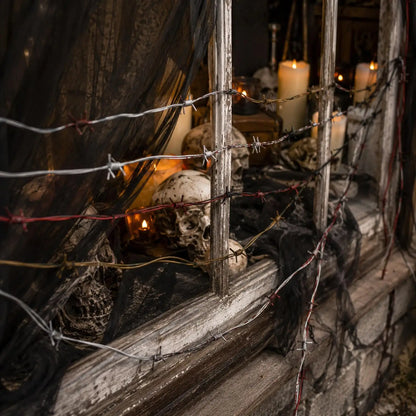 🕸️Halloween Fake Barbed Wire Fence Prop