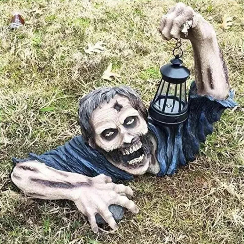 🧟 Crawling Zombie LED Lantern Decor