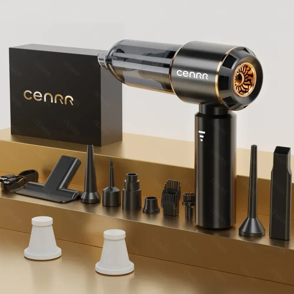 CENRR 998000PA Car Vacuum Cleaner, Strong Suction Cordless Wireless Cleaner. Handheld Portable Vacuum Cleaner