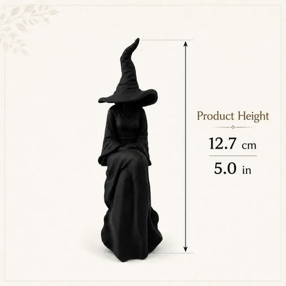 🧙‍♀️ Black Seated Witch Halloween Wall Decor