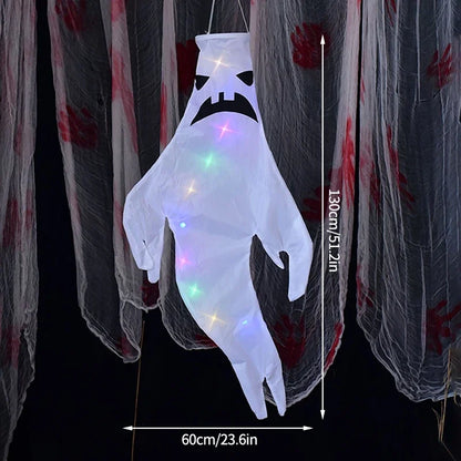 👻 Halloween LED Hanging Ghost – Spooky Party Decor
