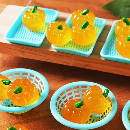 🎃 Mini Resin Pumpkin Ornaments