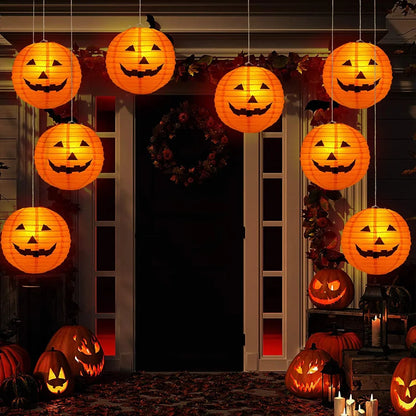 🎃 Halloween Hanging Pumpkin Paper Lanterns
