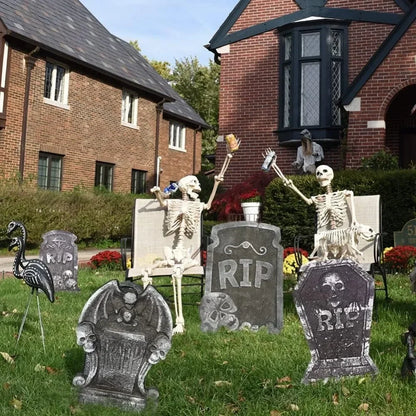 4pcs Halloween Tombstone Decorative Cemetery Foam. Haunted House Graveyard for House Outdoor Party Prank Props