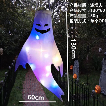 👻 Halloween LED Hanging Ghost – Spooky Party Decor