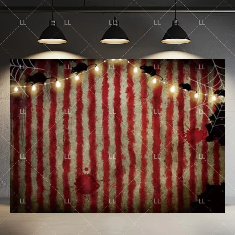 🤡 Scary Circus Halloween Clown Backdrop