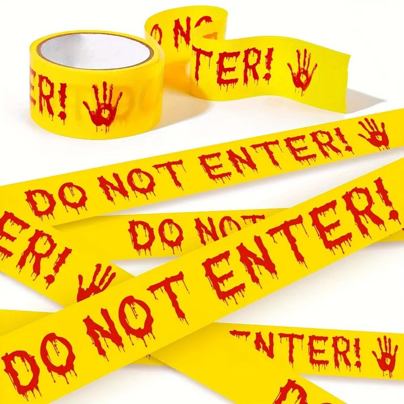 🚧 Halloween DO NOT ENTER Caution Tape